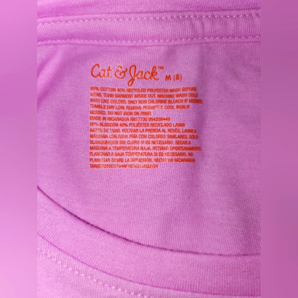 Bundle Of 3 Cat & Jack Girls' T-Shirts NWT Size: M - Picture 11 of 16